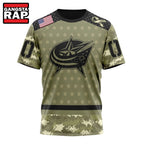 NHL Columbus Blue Jackets Special Camo Military Appreciation Hoodie, T Shirt