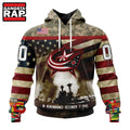 NHL Columbus Blue Jackets Specialized Unisex Kits Remember Pearl Harbor Hoodie, T Shirt