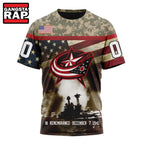 NHL Columbus Blue Jackets Specialized Unisex Kits Remember Pearl Harbor Hoodie, T Shirt