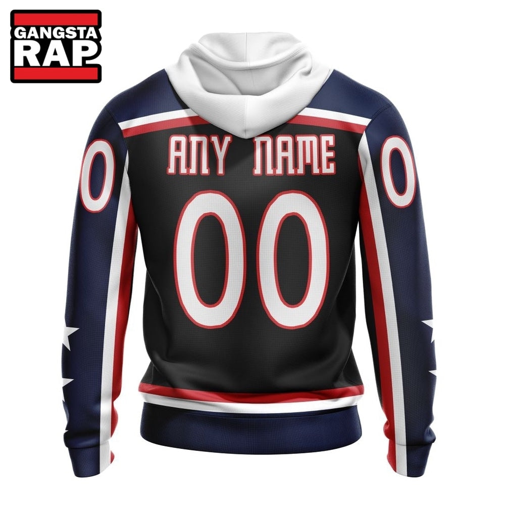 NHL Columbus Blue Jackets Specialized Unisex Kits With Retro Concepts Hoodie, T Shirt