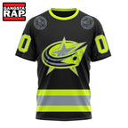 NHL Columbus Blue Jackets Specialized With FireFighter Uniforms Color Hoodie, T Shirt
