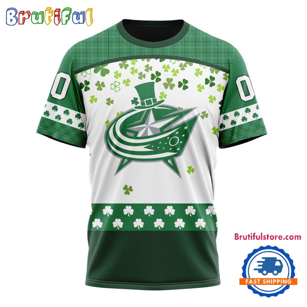 NHL Columbus Blue Jackets St. Patrick’s Day For Hockey Fans New Design T Shirt