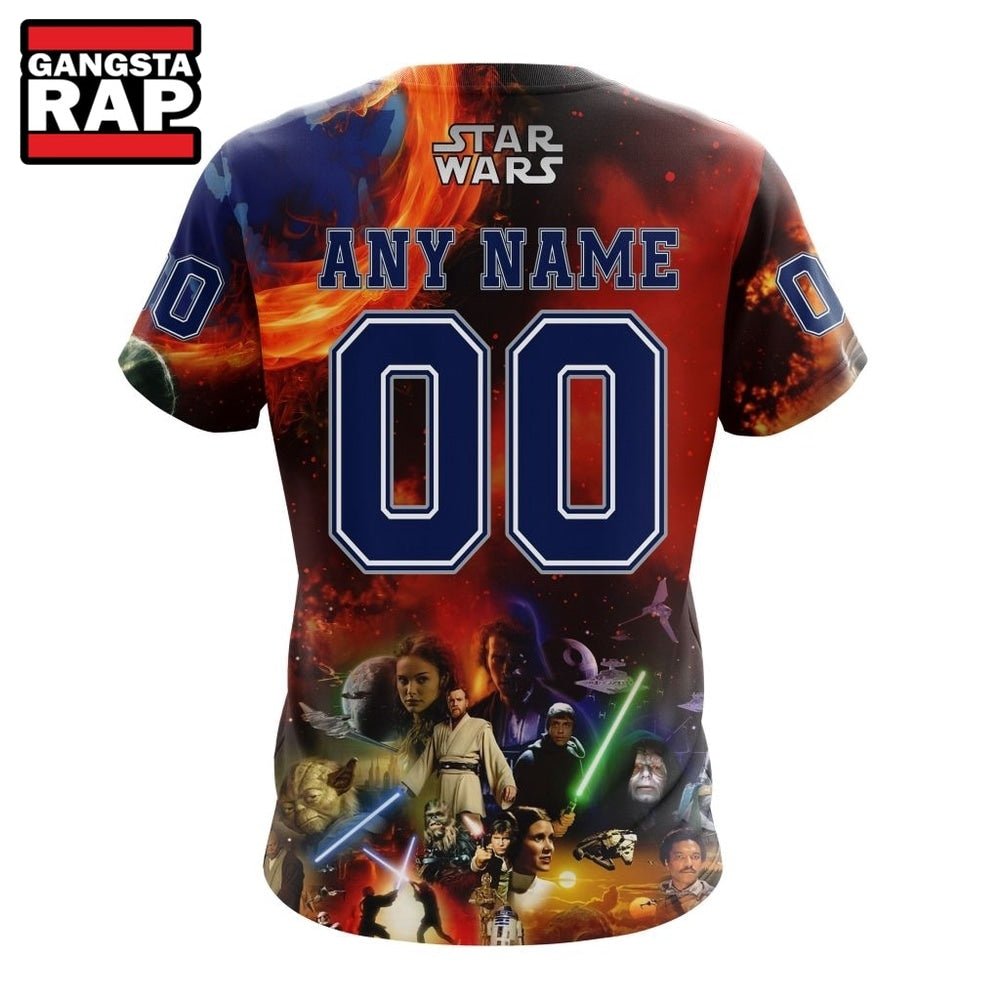 NHL Columbus Blue Jackets x Star War Specialized Design Hoodie, T Shirt