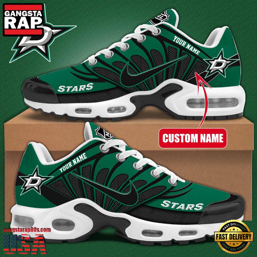 NHL Custom Name Dallas Stars New Design Air Max Plus Shoes Running Sneakers