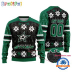 NHL Dallas Stars Hockey Snow Christmas Ugly Sweater