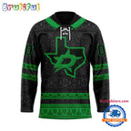 NHL Dallas Stars Personalized Native American Hockey Jersey