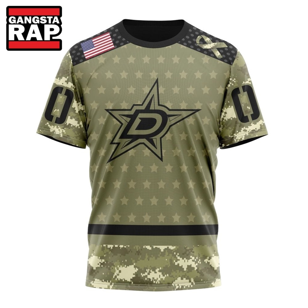 NHL Dallas Stars Special Camo Military Appreciation Hoodie, T Shirt