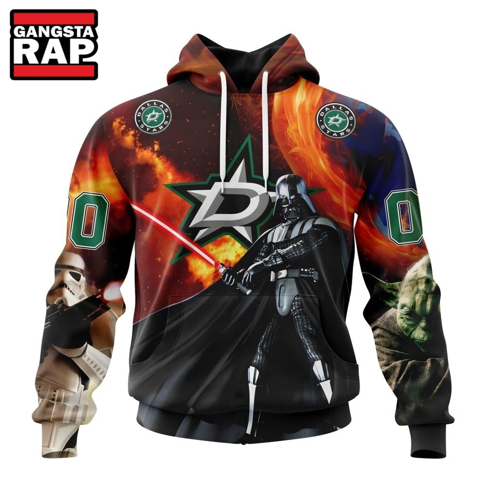 NHL Dallas Stars x Star War Specialized Design Hoodie, T Shirt