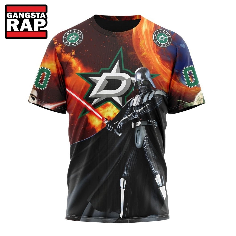 NHL Dallas Stars x Star War Specialized Design Hoodie, T Shirt