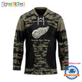 NHL Detroit Red Wings Custom Honoring Veterans Camo Hockey Jersey