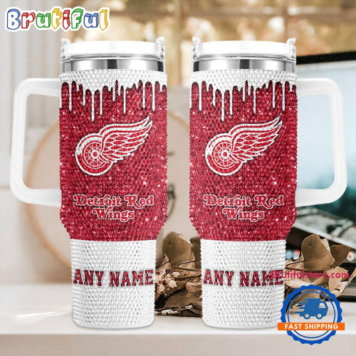 NHL Detroit Red Wings Personalized Stanley Diamond Tumbler 40oz