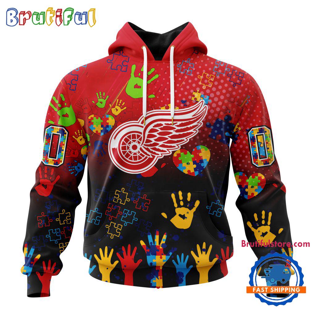 NHL Detroit Red Wings Special Autism Awareness Personalization Hoodie, TShirt, Sweatshirt