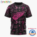 NHL Detroit Red Wings Special Pink Breast Cancer Awareness New Design T Shirt