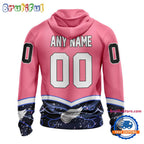 NHL Detroit Red Wings Specialized Hockey Fights Cancer Hoodie
