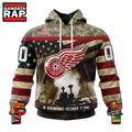 NHL Detroit Red Wings Specialized Unisex Kits Remember Pearl Harbor Hoodie, T Shirt