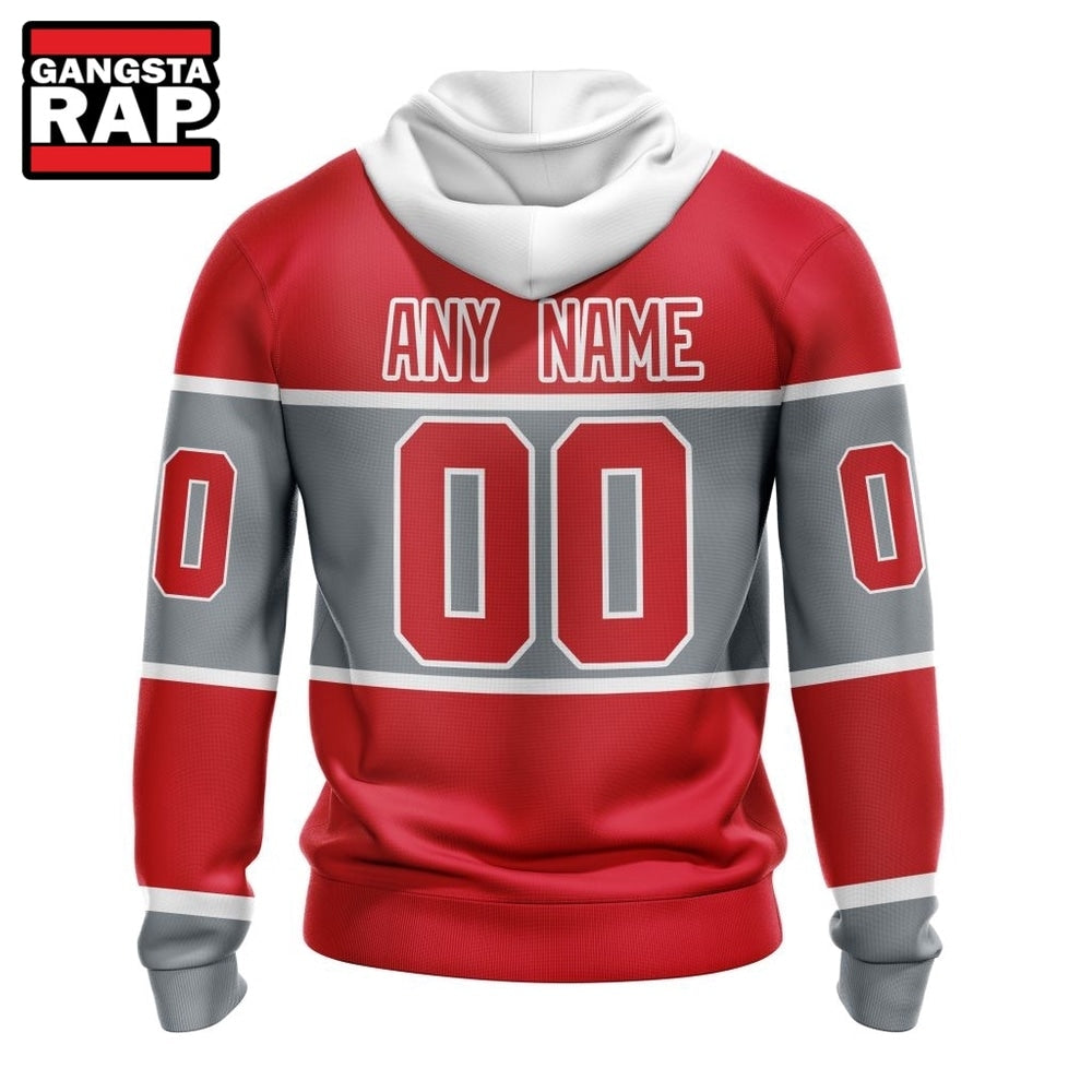 NHL Detroit Red Wings Specialized Unisex Kits With Retro Concepts Hoodie, T Shirt