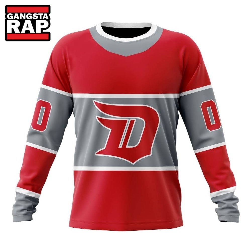 NHL Detroit Red Wings Specialized Unisex Kits With Retro Concepts Hoodie, T Shirt