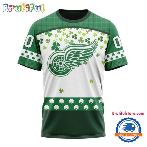 NHL Detroit Red Wings St. Patrick’s Day For Hockey Fans New Design T Shirt