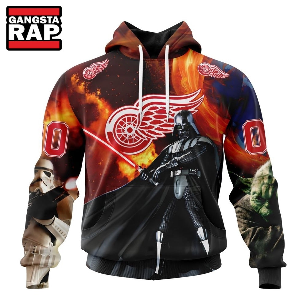 NHL Detroit Red Wings x Star War Specialized Design Hoodie, T Shirt