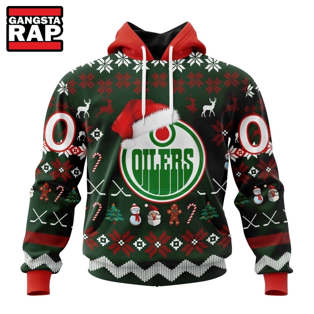 NHL Edmonton Oilers Hockey Christmas Is Coming 2026 Hoodie, T Shirt