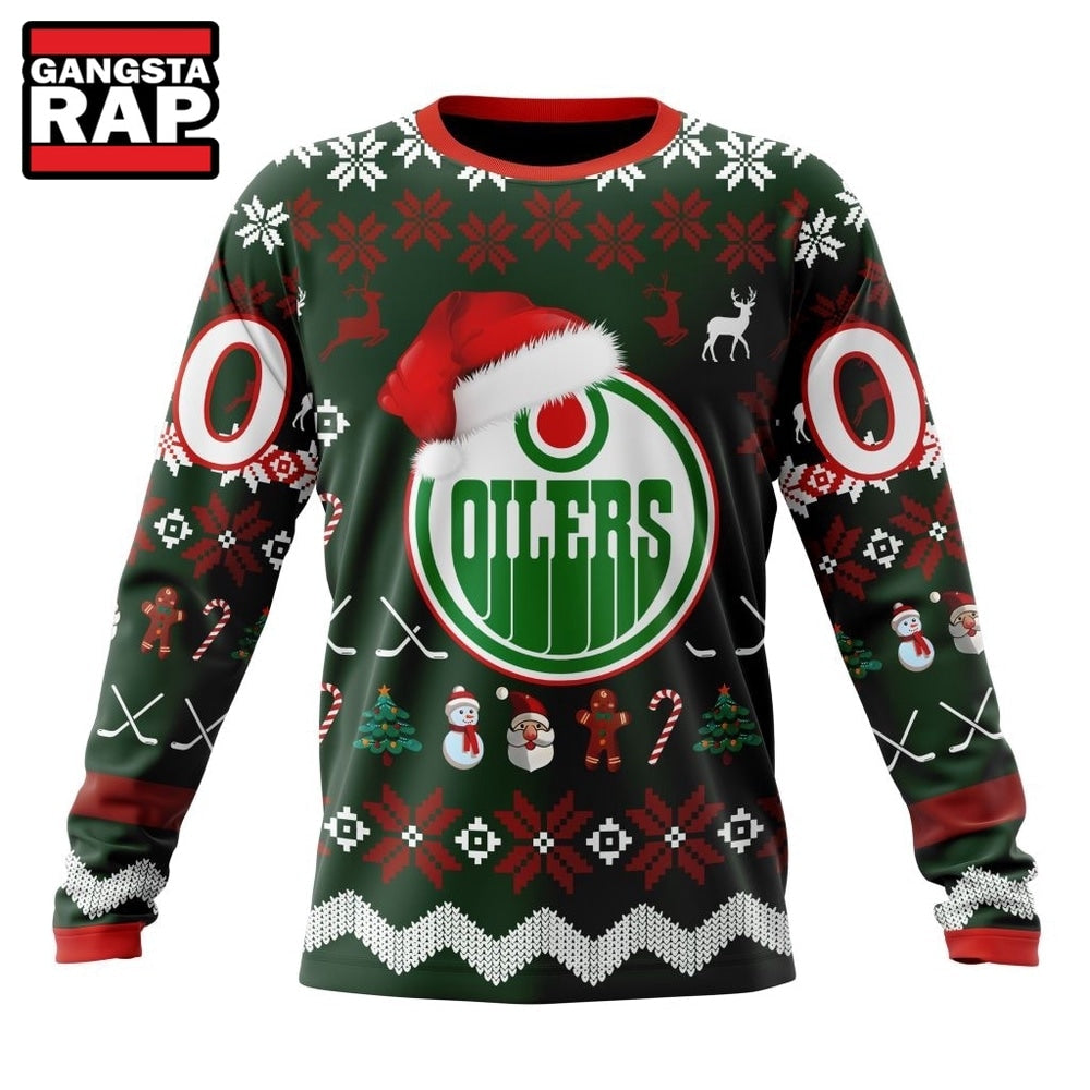 NHL Edmonton Oilers Hockey Christmas Is Coming 2026 Hoodie, T Shirt