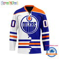 NHL Edmonton Oilers Home Mix Away New Design Hockey Jersey