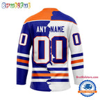 NHL Edmonton Oilers Home Mix Away New Design Hockey Jersey