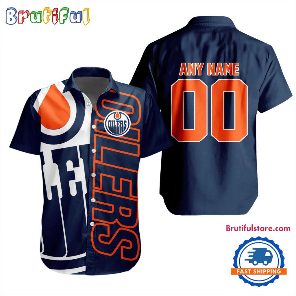 NHL Edmonton Oilers New Design Hawaiian Shirt, Hockey Team Button Shirt
