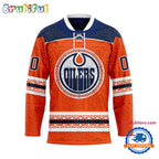 NHL Edmonton Oilers Personalized Native American Hockey Jersey