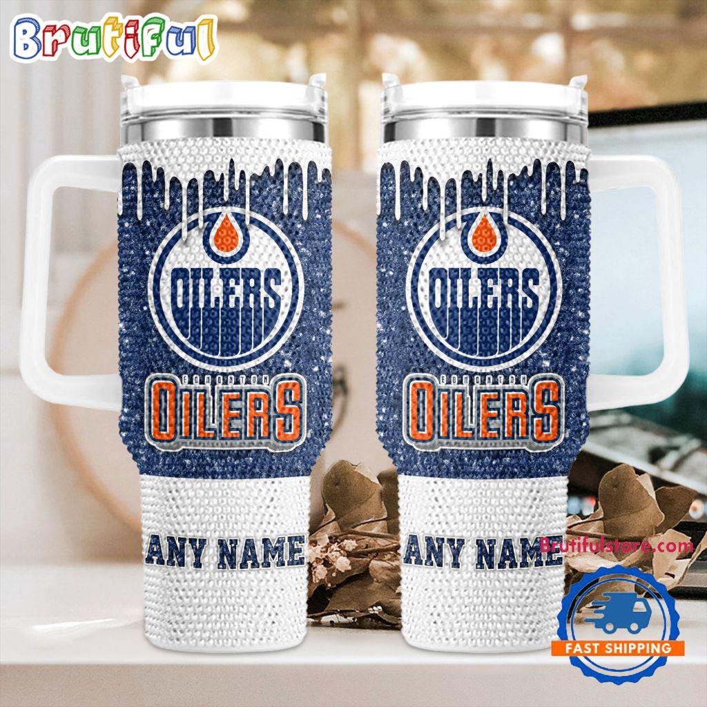 NHL Edmonton Oilers Personalized Stanley Diamond Tumbler 40oz