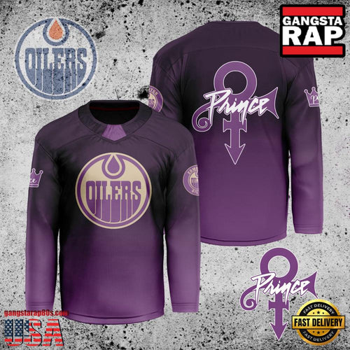 NHL Custom Name Number Edmonton Oilers Prince New Design Hockey Jersey