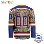 NHL Edmonton Oilers Special Realtree Camo Hunting Hockey Jersey