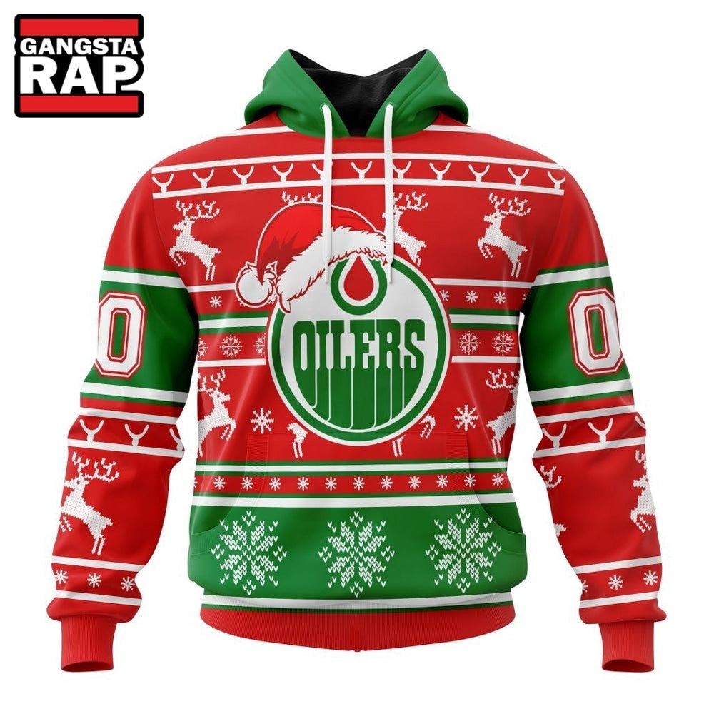 NHL Edmonton Oilers Specialized Unisex Christmas Is Coming Hoodie, T Shirt
