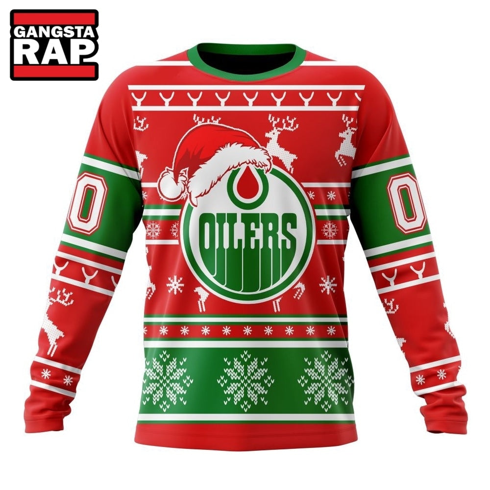 NHL Edmonton Oilers Specialized Unisex Christmas Is Coming Hoodie, T Shirt