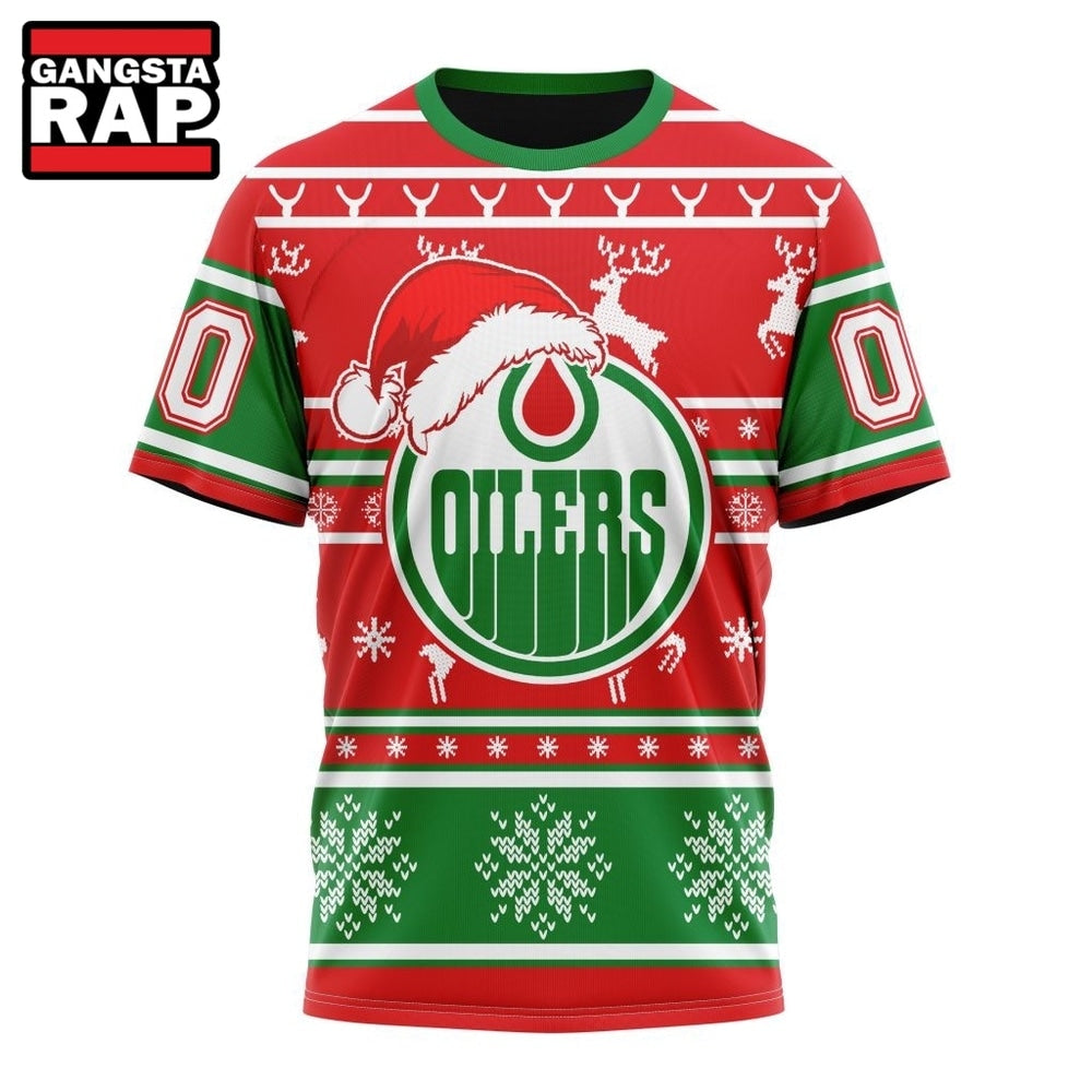 NHL Edmonton Oilers Specialized Unisex Christmas Is Coming Hoodie, T Shirt