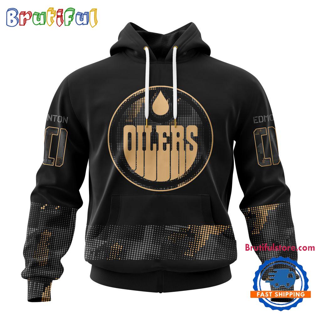 NHL Edmonton Oilers Veterans Military Appreciation Design Hoodie, Sweatshirt, TShirt