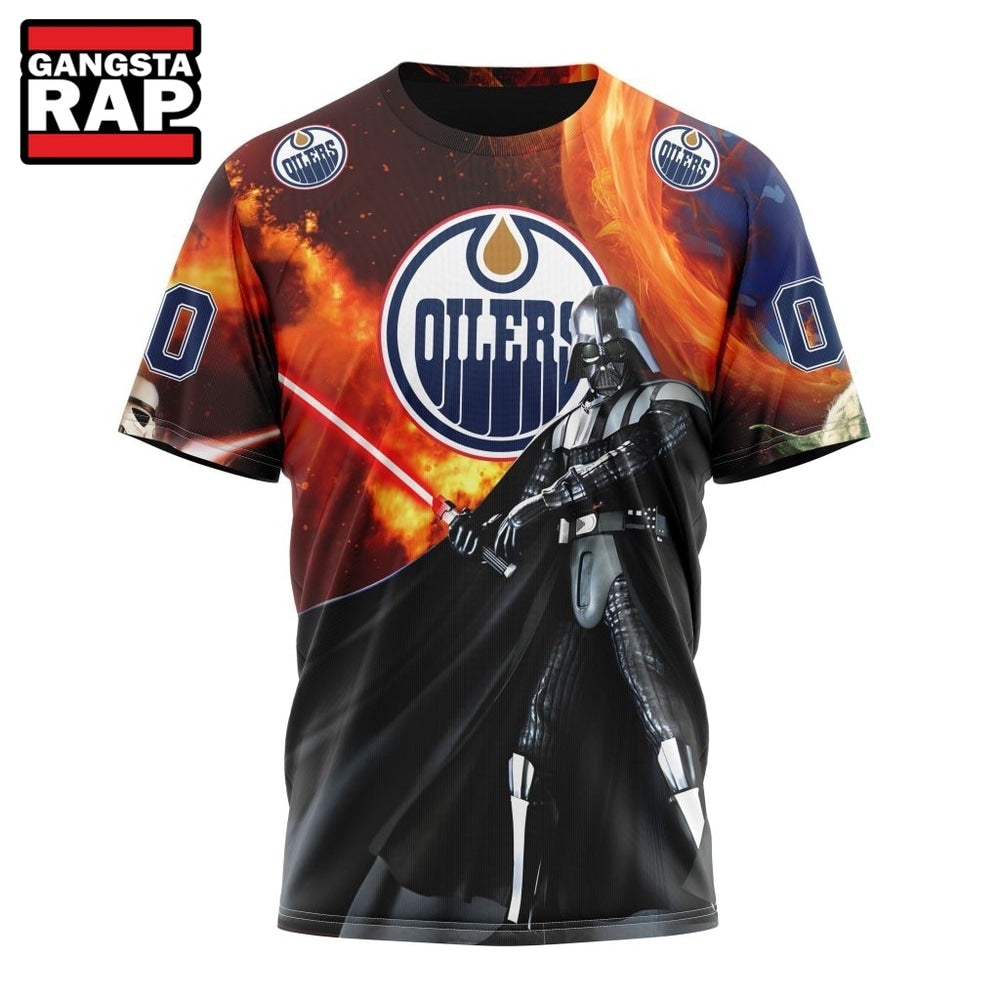NHL Edmonton Oilers x Star War Specialized Design Hoodie, T Shirt