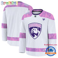 NHL Florida Panthers 2024 Hockey Fights Cancer Practice Jersey Shirt