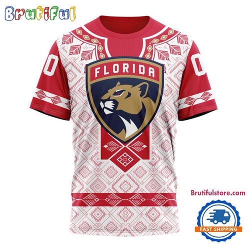 NHL Florida Panthers Hockey Team Native Heritage Design T Shirt, Hoodie, Sweatshirt
