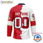 NHL Florida Panthers Home Mix Away New Design Hockey Jersey