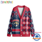 NHL Florida Panthers Spcial Ugly Christmas Hockey Design Cardigan, Hockey Fans Cardigan Shirt