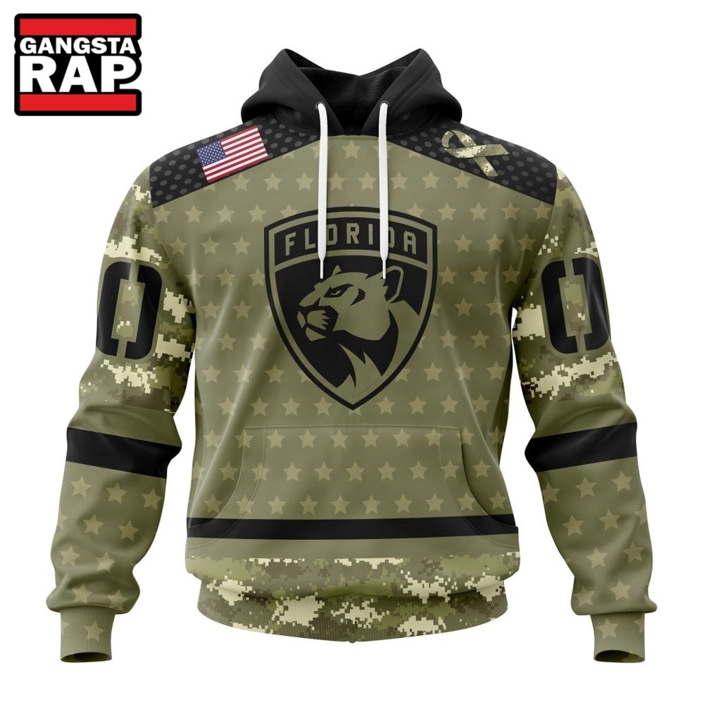 NHL Florida Panthers Special Camo Military Appreciation Hoodie, T Shirt