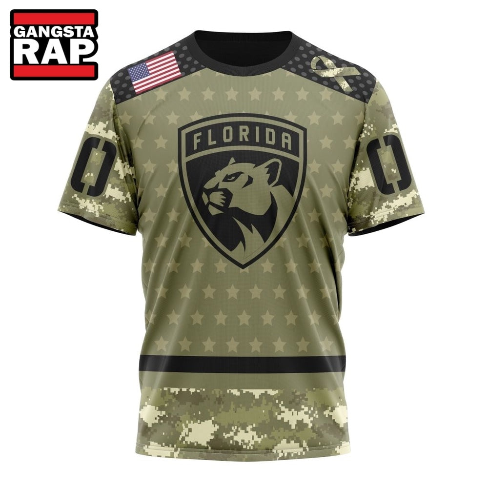 NHL Florida Panthers Special Camo Military Appreciation Hoodie, T Shirt