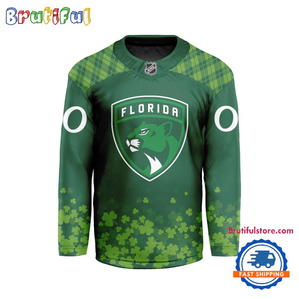 NHL Florida Panthers St.Patrick’s Day New Design Hockey Jersey