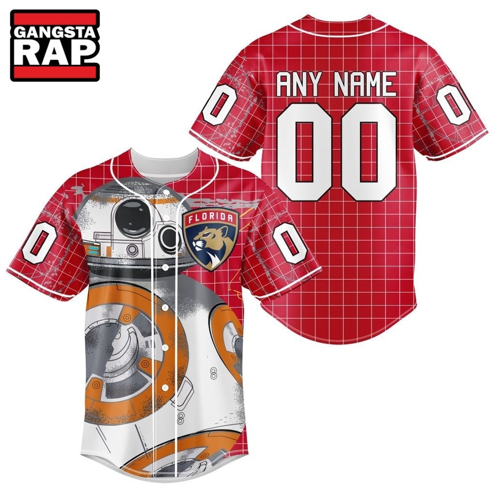 NHL Florida Panthers x BB 8 D Star War Baseball Jersey
