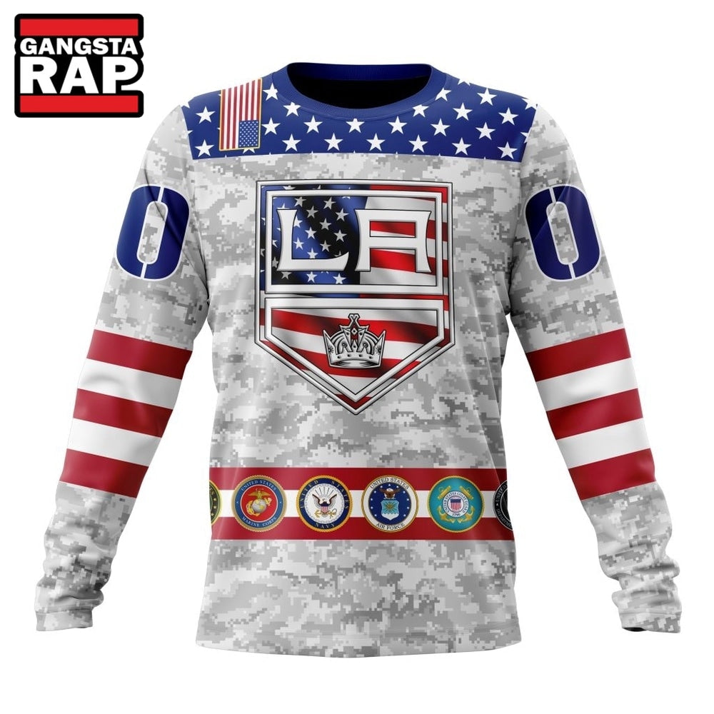 NHL Los Angeles Kings Armed Forces Appreciation Design Hoodie, T Shirt