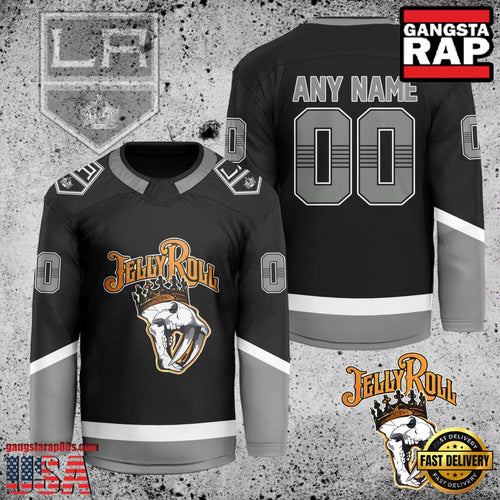 NHL Custom Name Number Los Angeles Kings Jelly Roll New Design Hockey Jersey