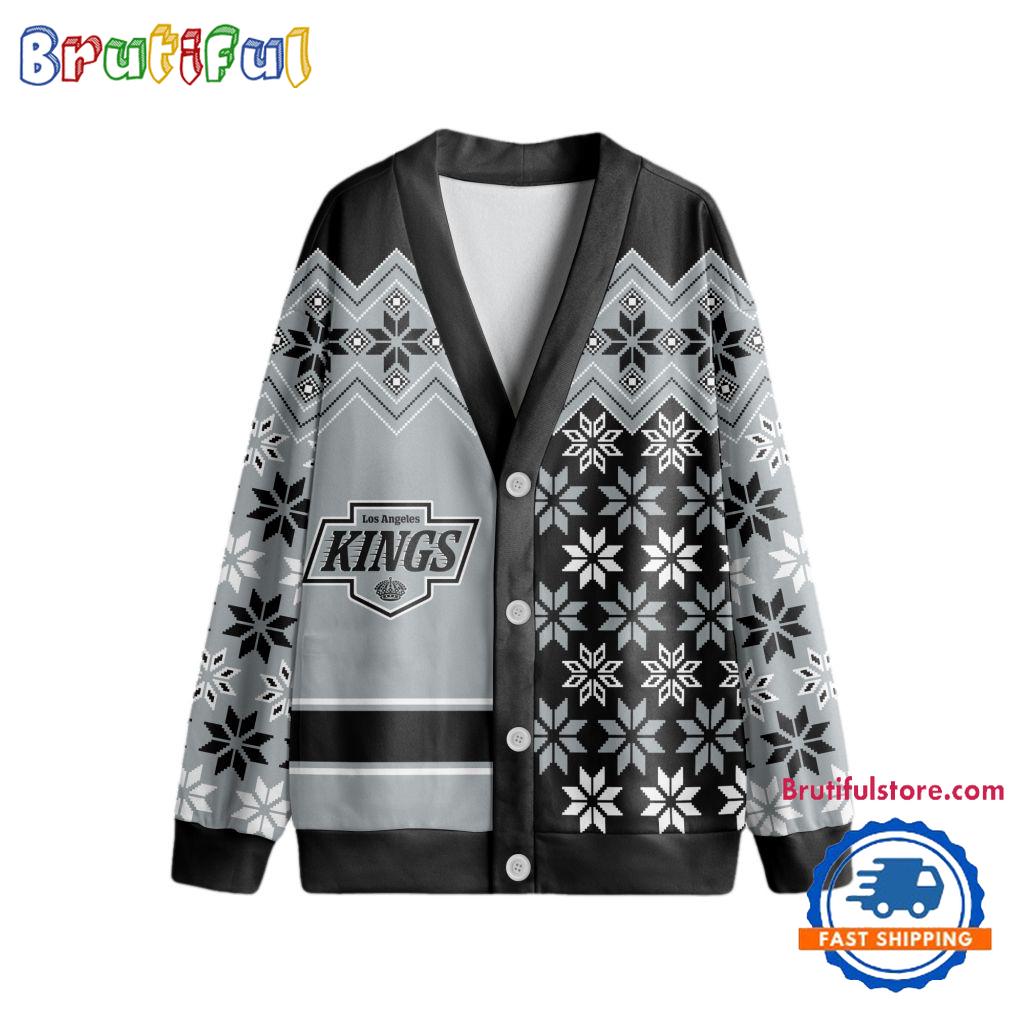 NHL Los Angeles Kings Spcial Ugly Christmas Hockey Design Cardigan, Hockey Fans Cardigan Shirt