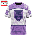 NHL Los Angeles Kings Special Lavender Fight Cancer Hoodie, T Shirt