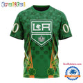 NHL Los Angeles Kings Special St. Patrick’s Day All Over Print Shirts